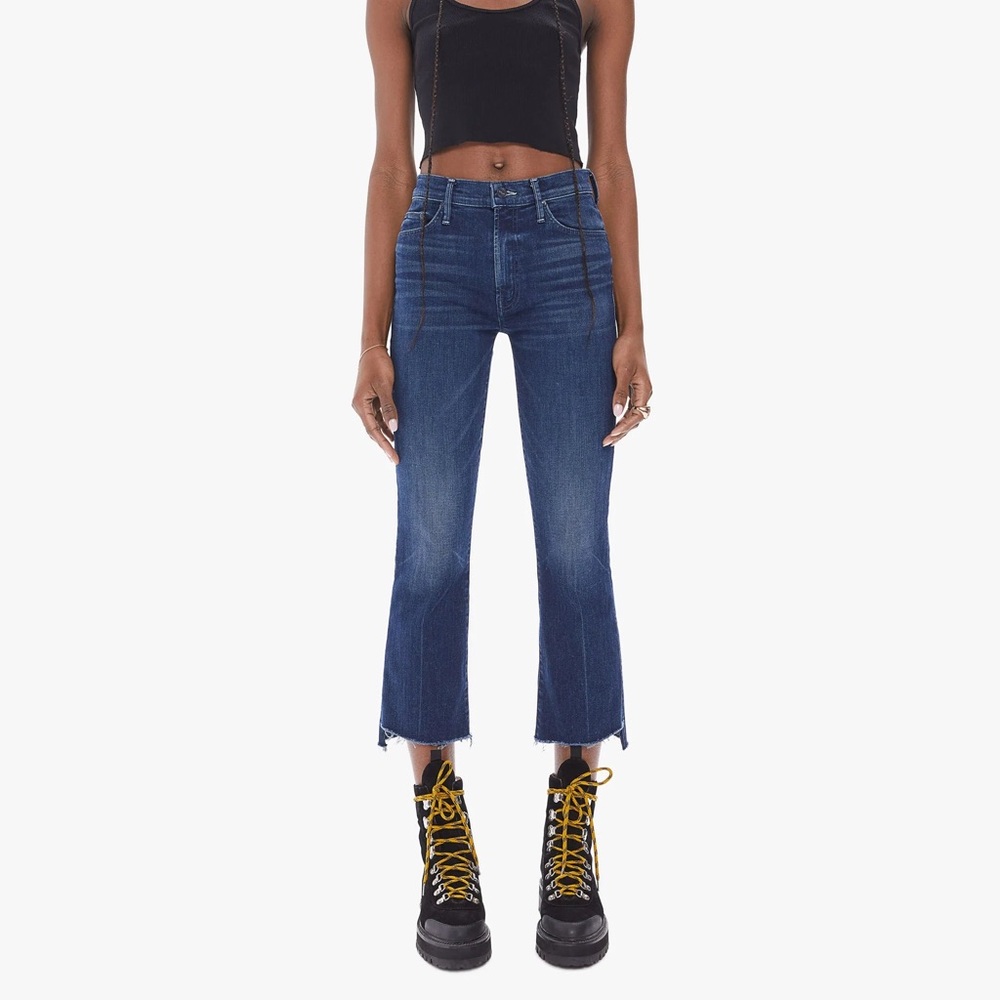 Mother Insider Crop Step Fray